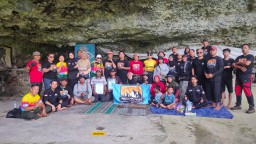 Pendaki U-50 Jatim Gelar Halal Bihalal dan Aksi Tanam Pohon di Situs Goa Putih Mojokerto