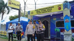 Kapolres Cirebon Kota Tinjau Arus Mudik di Berbagai Pospam dan Posyan, Lalin Lancar Terkendali