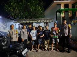 Polsek Utbar Polres Ciko Laksanakan Patroli QR, Sisir Kewilayahan Jaga Kamtibmas