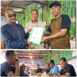 Ketua Umum DPP LSM Jerat Menyerahkan Kepemimpinan Pengurus yang Baru