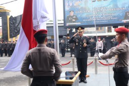 Polres Lamongan Gelar Upacara Peringatan Hari Kebangkitan Nasional ke-117 Di Halaman Mapolres