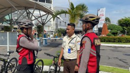Patroli Sepeda Sat Samapta Polres Cirebon Kota Jaga Kamtibmas dan Cegah Premanisme