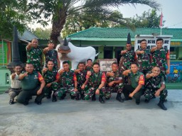 Kunker Dandim 0812 ke Koramil 0812 / 05 Kebangbahu Kabupaten Lamongan