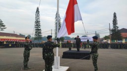Satbrimob Polda Jabar Gelar Upacara Hari Lahir Pancasila di Lapangan Boma