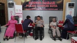 Polres Cirebon Kota Gelar Donor Darah Sambut Hari Bhayangkara ke-79