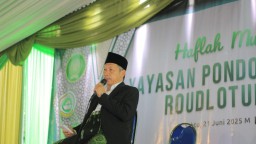 Yayasan Pondok Pesantren Roudlotul Qur'an Laksanakan Haflah Muwadda'ah Mts -MA Sains Begini Pesan Gus Muhaimin,,,????