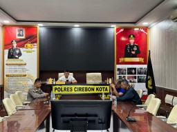 Polres Cirebon Kota Ikuti Zoom Meeting Dir Intelkam, Bahas Teknis Pengerahan Massa ke Monas
