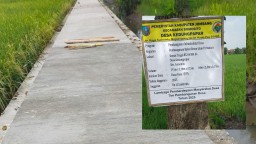Pembangunan Infrastruktur Rabat Beton Tingkatkan Akses Pertanian di Desa Kedungpapar Sumobito