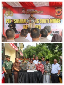 Polresta Cirebon Musnahkan Ribuan Botol Miras Berbagai Merek, Tegaskan Perang Terhadap Miras 