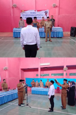 Tisna Jaya Laksana Resmi Dilantik Sebagai Kasi Pelayan Desa Karangsari Kecamatan Waled
