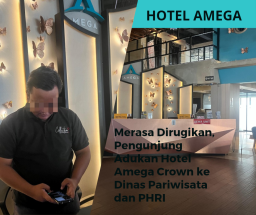Merasa Dirugikan, Pengunjung Adukan Hotel Amega Crown ke Dinas Pariwisata dan PHRI