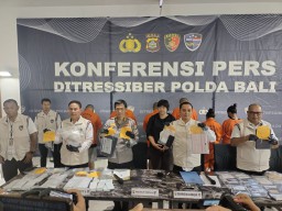 Ungkap Kasus TP Perlindungan Data Pribadi Polda Bali Amankan 6 Orang Tersangka