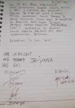 Dana Rp12 Juta untuk “Keamanan”, Karangtaruna Desa Diduga Lakukan Kesepakatan Gelap dengan Vendor