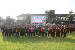 Polres Jombang dan Kodim 0814 Jombang Gelar Olahraga Bersama untuk Perkuat Sinergitas TNI-POLRI