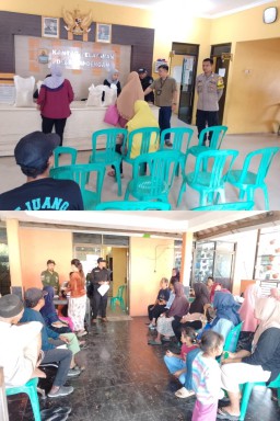 Pembagian Bantuan Beras Bulog untuk 276 KPM di Desa Bandengan Kecamatan Mundu