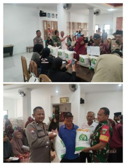Pemdes Karangtengah Salurkan Beras Bulog 703 KP