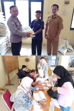 Desa Kertawinangun Kecamatan Kedawung Penyaluran Beras Bantuan Pangan Alokasi Juni - Juli 2025