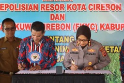Polresta Cirebon Gelar Penandatanganan MOU Dalam Mendukung Program Ketahanan Pangan Swasembada Jagung