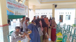 Gerakan Pangan Murah, yang Digelar Polres Bersama Pemkab Jombang dan Bulog Cabang Mojokerto