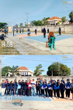Final Bola Voli Wanita Dilapangan Waled Kota Kecamatan Waled Kabupaten Cirebon