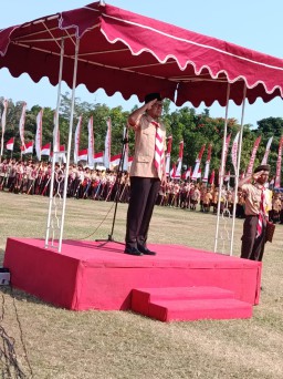 Kwarran Rembang Gelar Upacara Geden Hari Pramuka Di Alun Alun Kota Rembang Untuk Ke 2 Kalinya