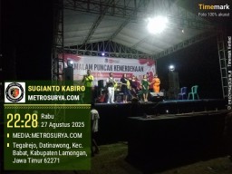 Malam Puncak Kemerdekaan Pemerintah Desa Datinawong Adakan Hiburan Dangdut untuk Peringati Hari kemerdekaan RI Ke 80