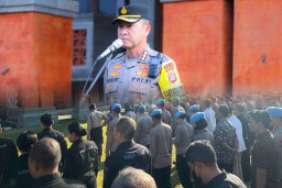 Polda Bali Tetap Siaga di Hari Libur, Laksanakan Apel Jaga Kondusifitas Kamtibmas