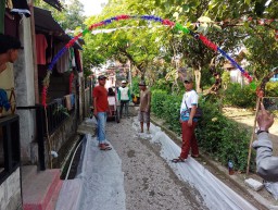 Pemdes Cisaat 5 Titik Bangun Jalan Cor Beton Dusun I Dari Dana Desa Tahap II Tahun 2025