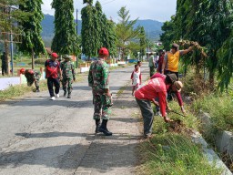 Koramil 13 Gelar Karya Bhakti Teritorial Prima di Desa Pacing, Peringati HUT TNI dan HUT Kodam IV