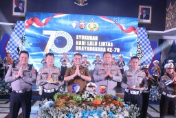 Polda Jabar Gelar Syukuran Hari Lalu Lintas Bhayangkara ke-70,Berkeselamatan Menuju Indonesia Emas