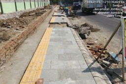 Proyek Rehabilitasi Drainase/Trotoar Jl.KH. Abdurrahman Wahid (Sisi Utara), Siap Rampung Lebih Cepat