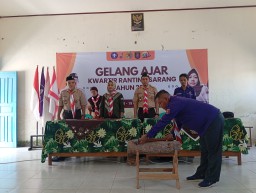Kwartir Ranting Sarang Gelar Gelang Ajar Peta dan Kompas