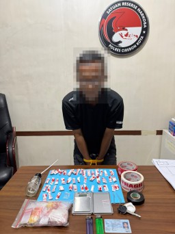 Sat Narkoba Polres Cirebon Kota Tangkap Pengedar Sabu 39,5 Gram di Pekalipan