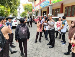 Polresta Pati Sosialisasi Larangan Balap Liar ke Sekolah dan Dinas Pendidikan