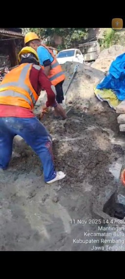 Patut Diacungi Jempol,Kepala Desa Mantingan Langsung Memantau Jalannya Pelaksanaan Program P3_tgai