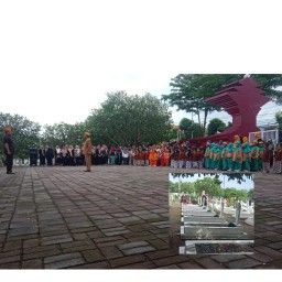 Dinsos Jombang Fasilitasi Kegiatan Upacara & Tabur Bunga Bersama Ratusan Siswa di TMP