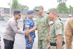 Kapolres Lamongan Terima Kunjungan Kerja Wakil Panglima TNI Di Wilayah Ngimbang