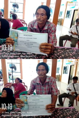 Pemdes Waled Asem Salurkan BLT Dana Desa Bulan Juli Sampai Desember 2025
