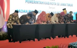 Kabupaten Jombang Turut Teken MoU Penguatan Data Statistik Jawa Timur