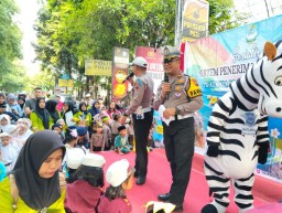 Police Art Satlantas Polresta Pati Meriahkan CFD, Edukasi Keselamatan Lalu Lintas