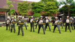 Polres Jombang Gelar Latihan Dalmas untuk Kesiapan Pelayanan Kegiatan Unjuk Rasa