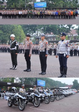 Apel Gelar Pasukan Operasi Lilin Semeru 2025; Polres Pasuruan Perketat Pengamanan Natal dan Tahun Baru