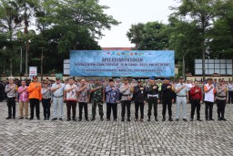 Apel Gelar Pasukan Operasi Lilin 2025 Digelar, Kapolresta Pati Tegaskan Kesiapan Maksimal Amankan Nataru