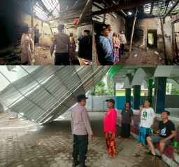 Hujan Deras Disertai Angin Kencang Rusak Masjid dan Rumah Warga di Pasuruan