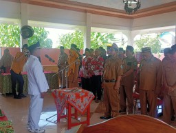 Kepala Desa Moro Lantik Dua Perangkat Desa serta Pengambilan Sumpah Dan Janji Jabatan Berjalan Dengan Aman