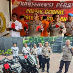Polsek Gempol Ungkap Kasus Pengeroyokan, 4 Pelaku Diamankan 1 DPO