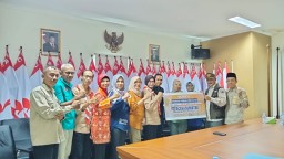Kwarcab Rembang Serahkan Bantuan Bantuan Donasi Ke Kwarda Jateng