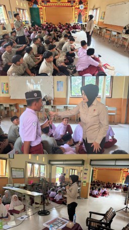 Satresnarkoba Polres Pasuruan Sosialisasikan Bahaya Narkoba di Yayasan Al-Uswah Bangil