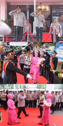 Isak Bangga di Balik Tradisi Payung Pora: Kegiatan Serah Terima Jabatan Kapolres Pasuruan