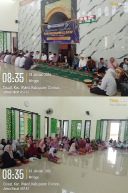 Peringatan Isra Mi’raj di Desa Cisaat Kecamatan Waled, Momentum Refleksi dan Penguatan Nilai Keislaman